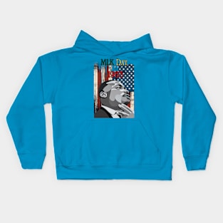 "Legacy of Dreams: MLK Double Vision" - MLK Civil Rights Activist Kids Hoodie